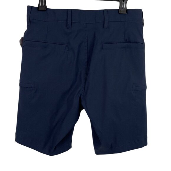 Refined Matter Mens Size 30 Navy Blue Cargo Shorts Fast Dri Stretch - Picture 2 of 10
